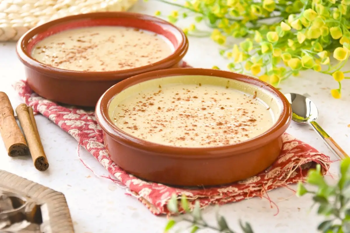 Natillas caseras con canela