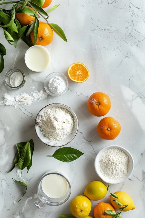 ingredientes natillas de mandarina