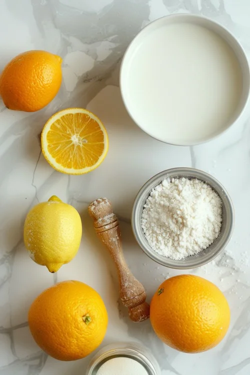 ingredientes natillas de naranja